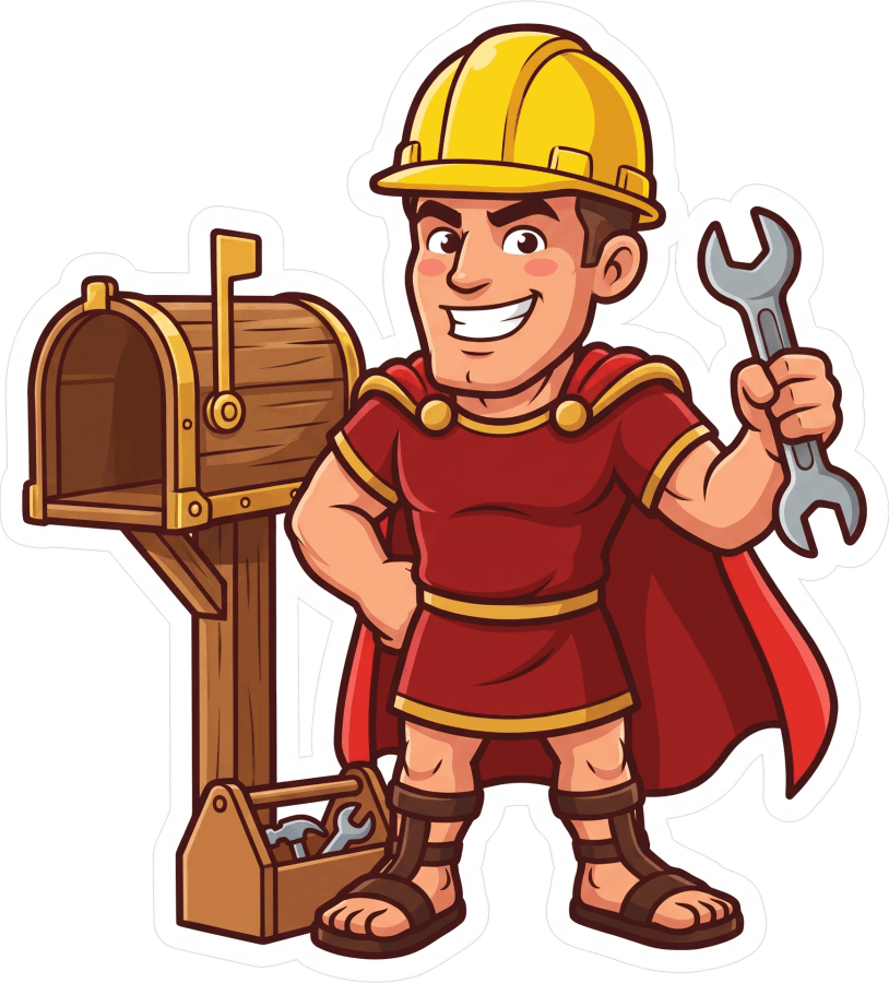 Maximus building in a hard hat
