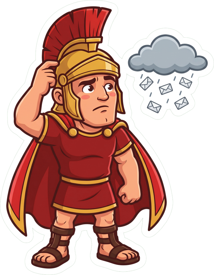 Maximus scratching their head
